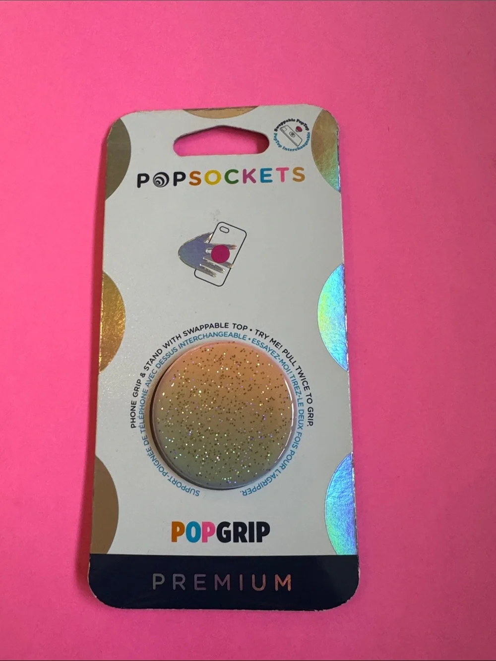 Popsockets Popgrip Premium NWT Glitter Ombré
